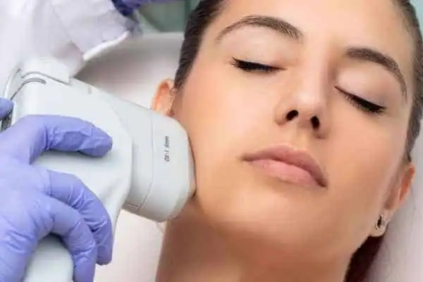 HIFU - Breakthrough in Anti - ageing 1 Image of woman having HIFU Godalming treatment