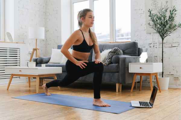Woman exercising confidently after femiwand treatment Godalming